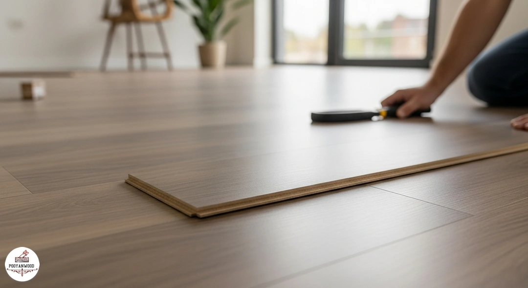 نصب کفپوش لمینت ساخته شده از اچ دی اف