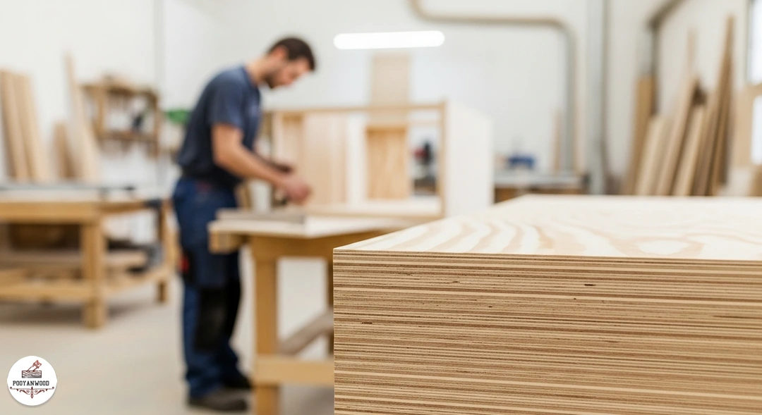 ورق های تخته سه لا با لایه های مشخص