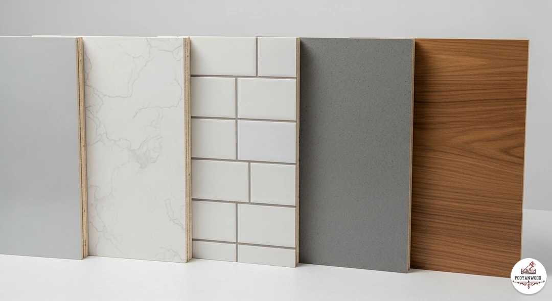 گزینه های مختلف روکش صفحه کابینت